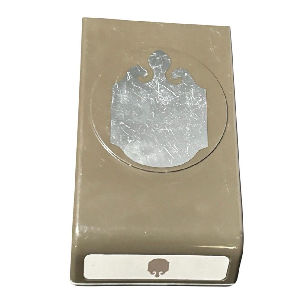 STAMPIN UP ELEGANT TAG PAPER PUNCH DIY Crafting Homemade Labels Scrapbooking